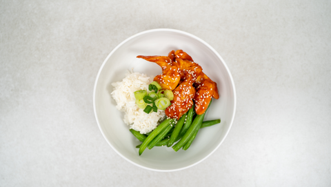 Korean Style Chicken with Jasmine Rice