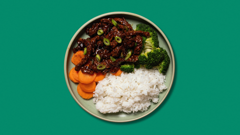Mongolian Beef with sticky Jasmine Rice