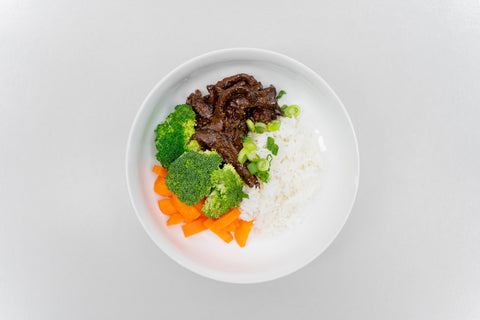 Mongolian Beef with sticky Jasmine Rice